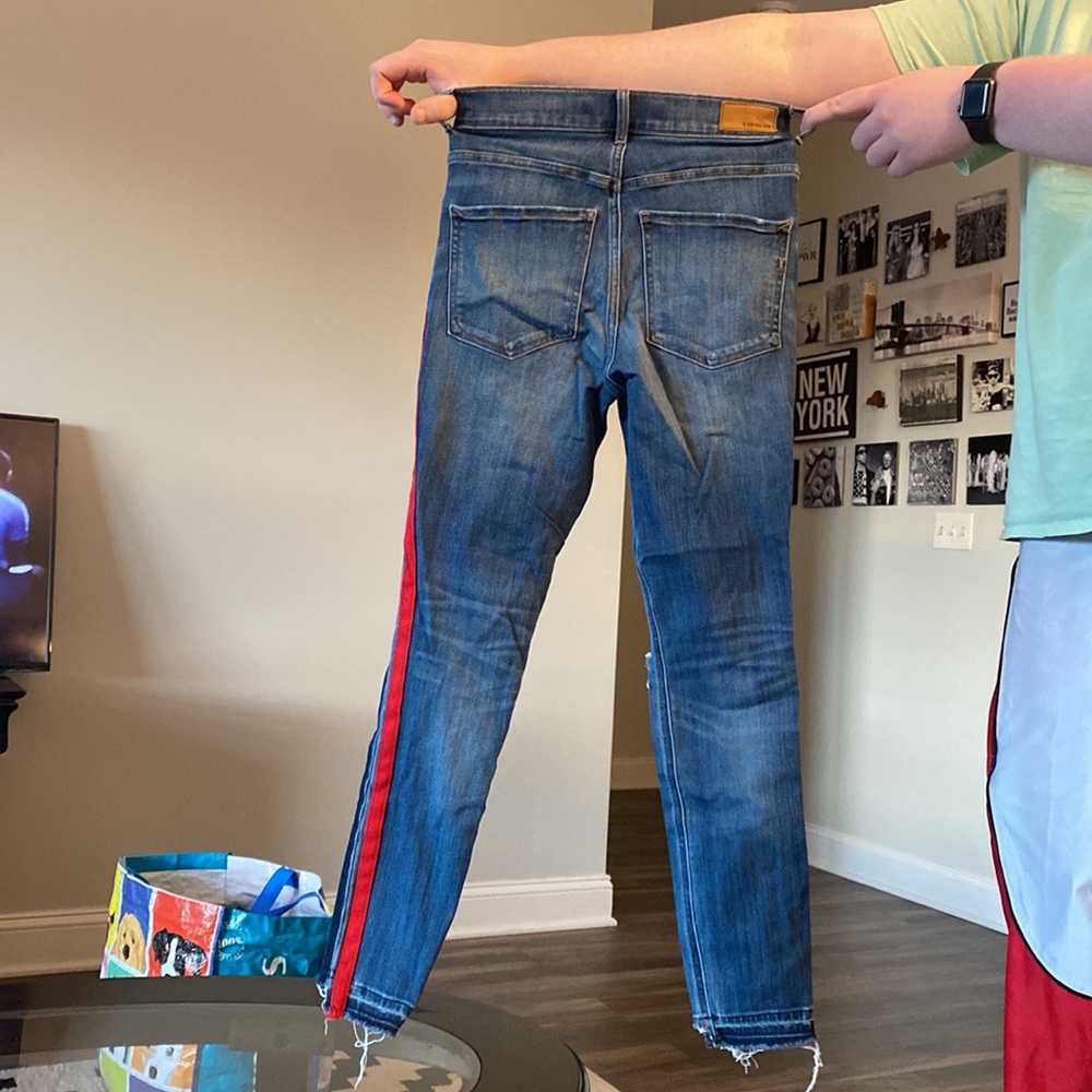 Express Striped Ankle Jegging - Picture 2 of 4
